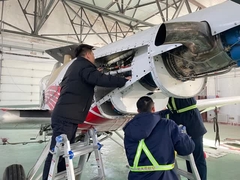 2025, la nostra azienda ha cambiato l' olio Aeroshell 560 per il cliente domestico Beidahuang